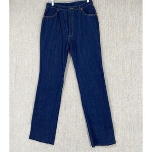 Bill Blass Jeans Women 16 Blue Signature High Waisted Straight Leg Dark Wash 80s